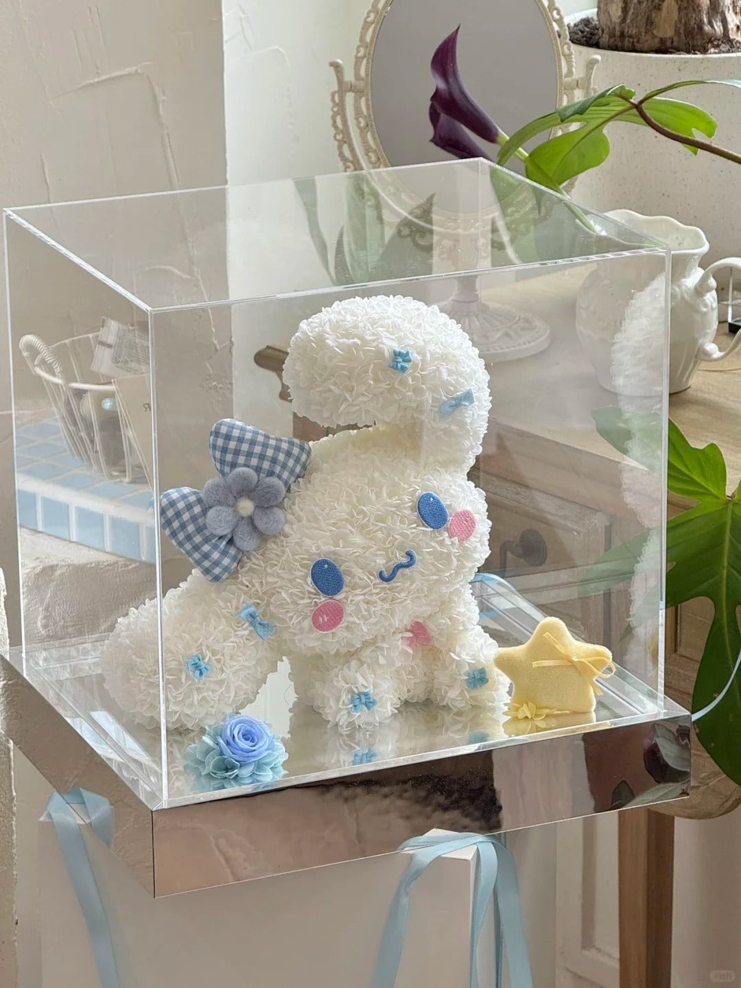 Preserved Rose Flower Box - KT Bear/KT Fairy Wand/StellaLou/ShellyMay/Cinnamon Dog Flower Box
