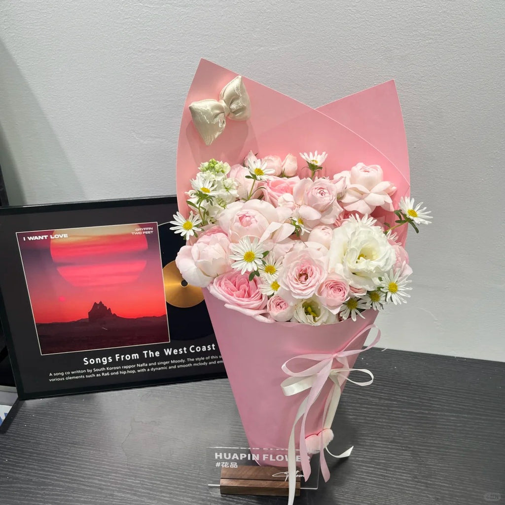 Pink bouquet mix and match random blind box large/medium/small flowers mix and match