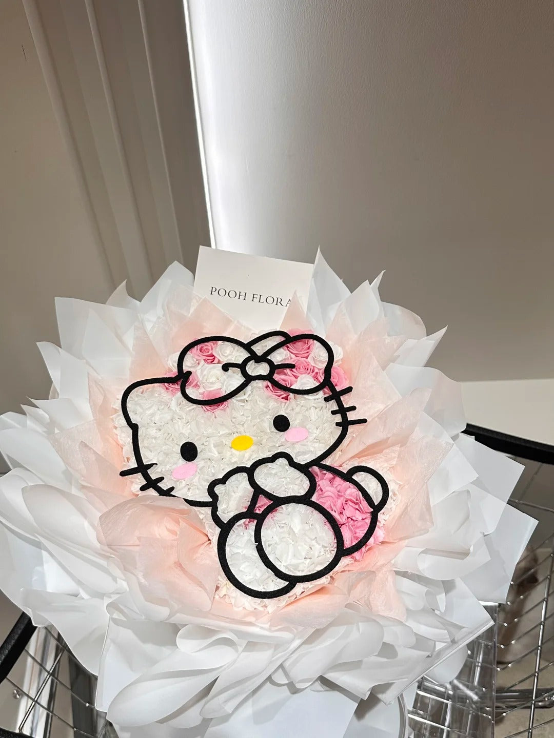 Buket bunga awet / Hadiah ulang tahun Sanrio / Bunga artifisial berkualitas tinggi untuk anak perempuan atau pacar