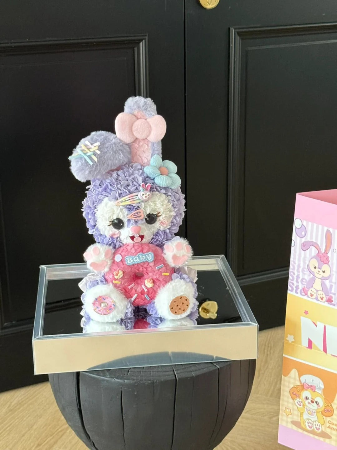 Preserved Rose Flower Box - KT Bear/KT Fairy Wand/StellaLou/ShellyMay/Cinnamon Dog Flower Box