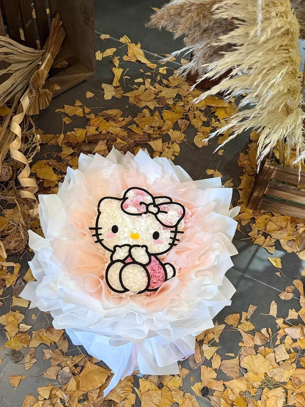 Buket bunga awet / Hadiah ulang tahun Sanrio / Bunga artifisial berkualitas tinggi untuk anak perempuan atau pacar
