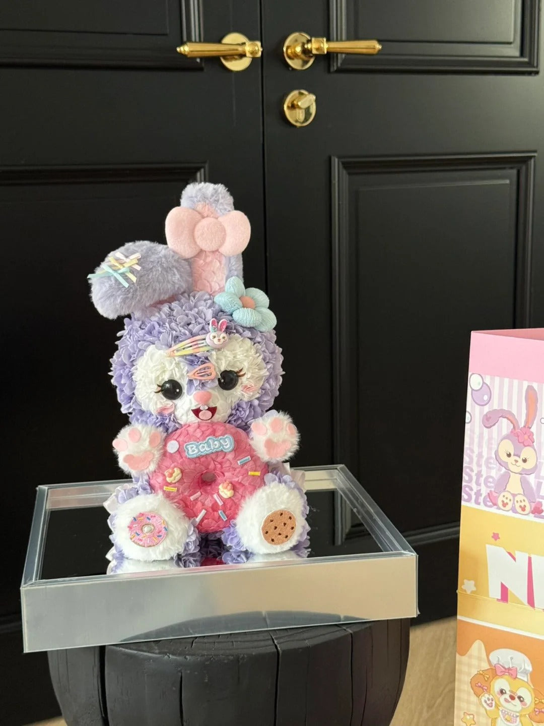 Preserved Rose Flower Box - KT Bear/KT Fairy Wand/StellaLou/ShellyMay/Cinnamon Dog Flower Box