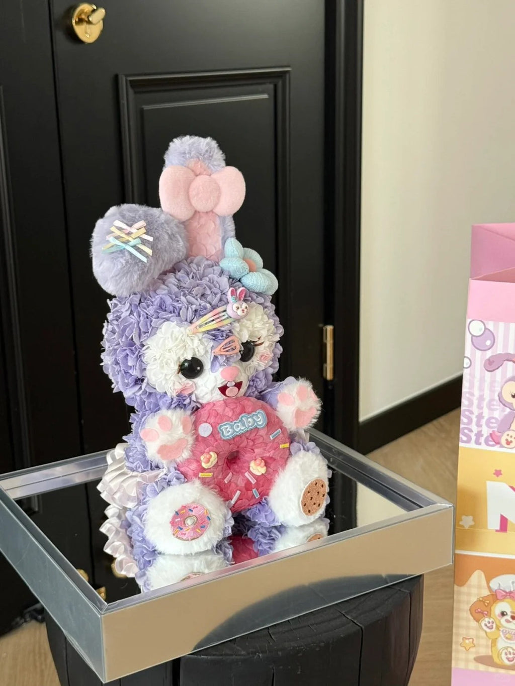 Preserved Rose Flower Box - KT Bear/KT Fairy Wand/StellaLou/ShellyMay/Cinnamon Dog Flower Box