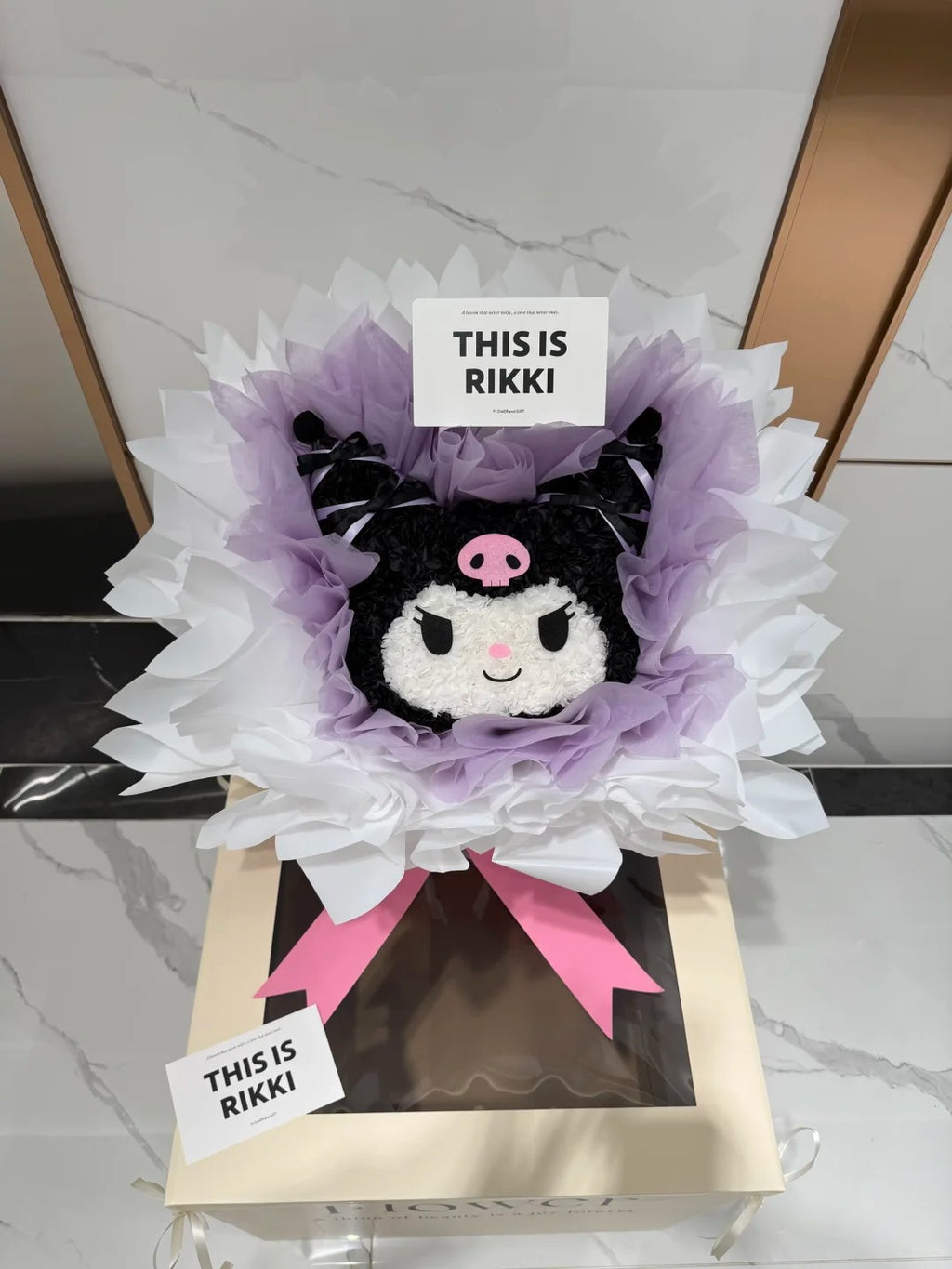 Buket bunga awet / Hadiah ulang tahun Sanrio / Bunga artifisial berkualitas tinggi untuk anak perempuan atau pacar