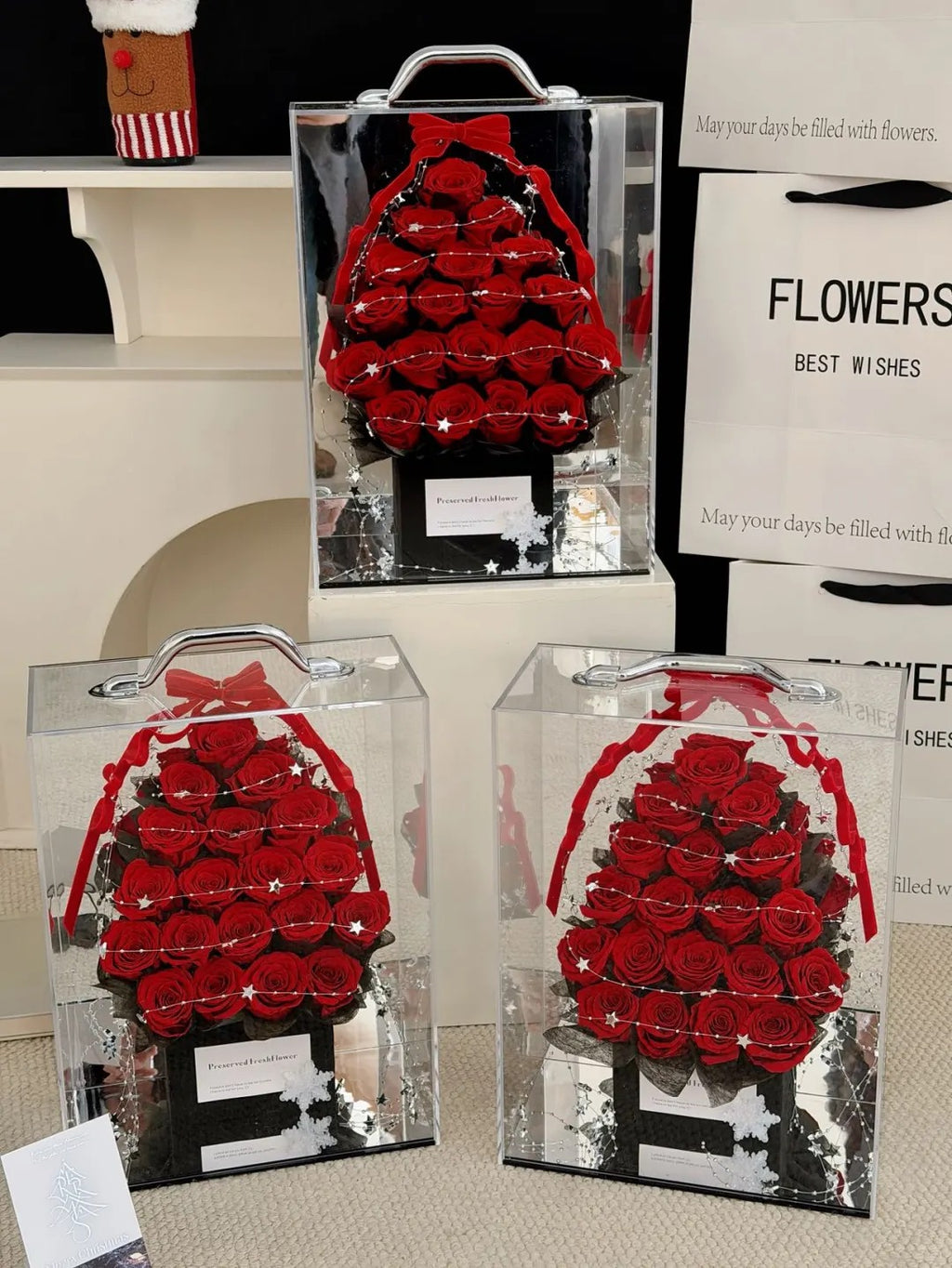 玫瑰树/永生花-送给亲友的浪漫家居装饰礼品