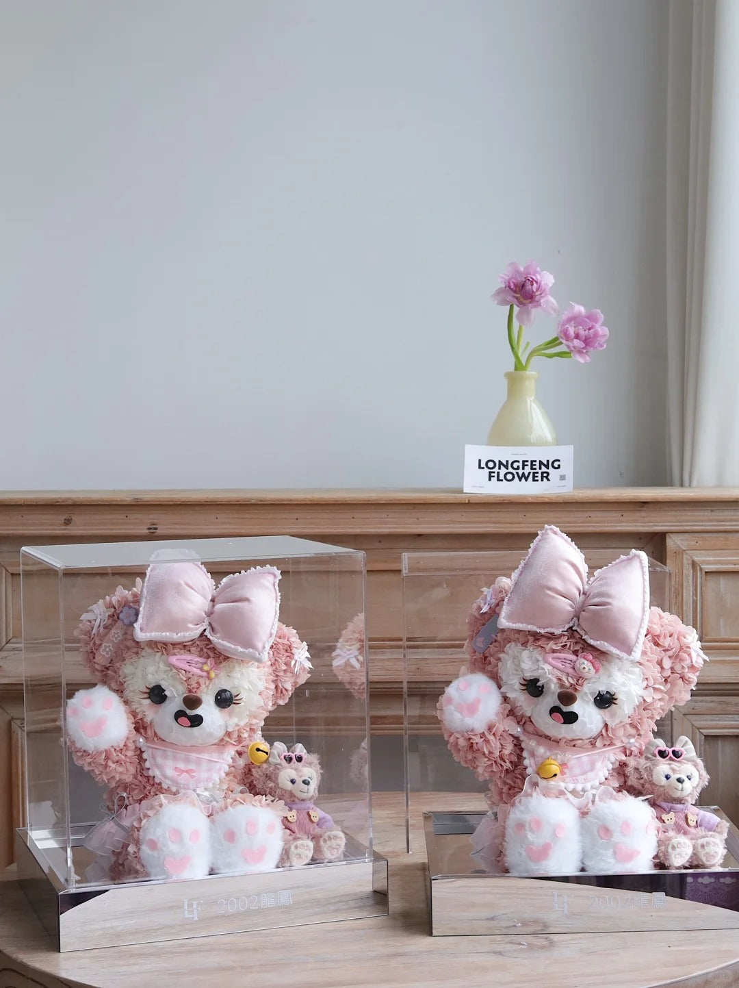 Preserved Rose Flower Box - KT Bear/KT Fairy Wand/StellaLou/ShellyMay/Cinnamon Dog Flower Box