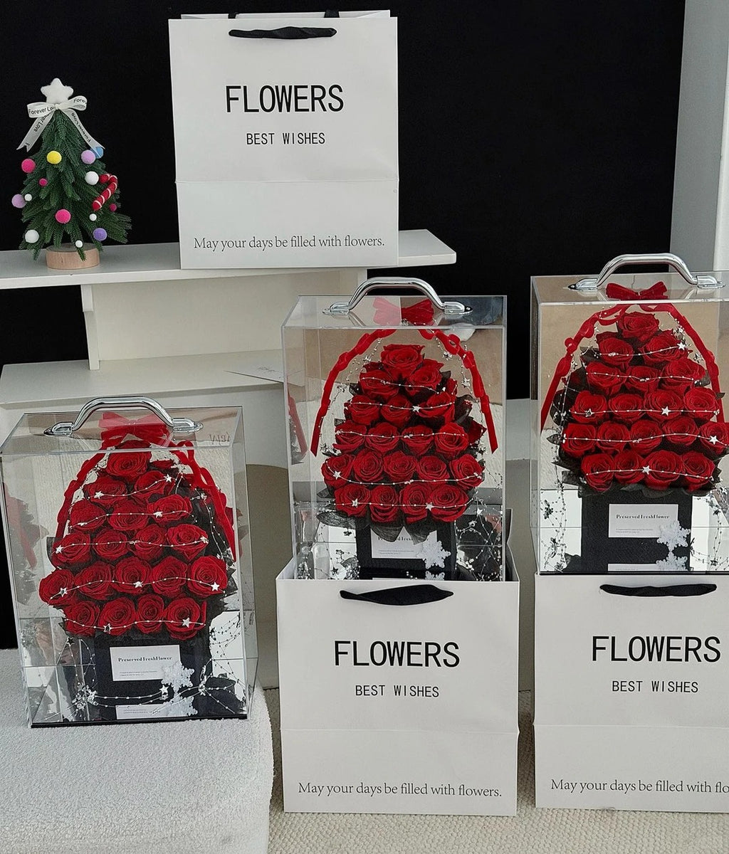 玫瑰树/永生花-送给亲友的浪漫家居装饰礼品