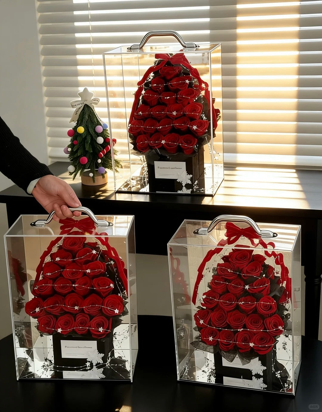 Rose Tree / Preserved Flowers - A Romantic Home Decor Gift for Friends and Family