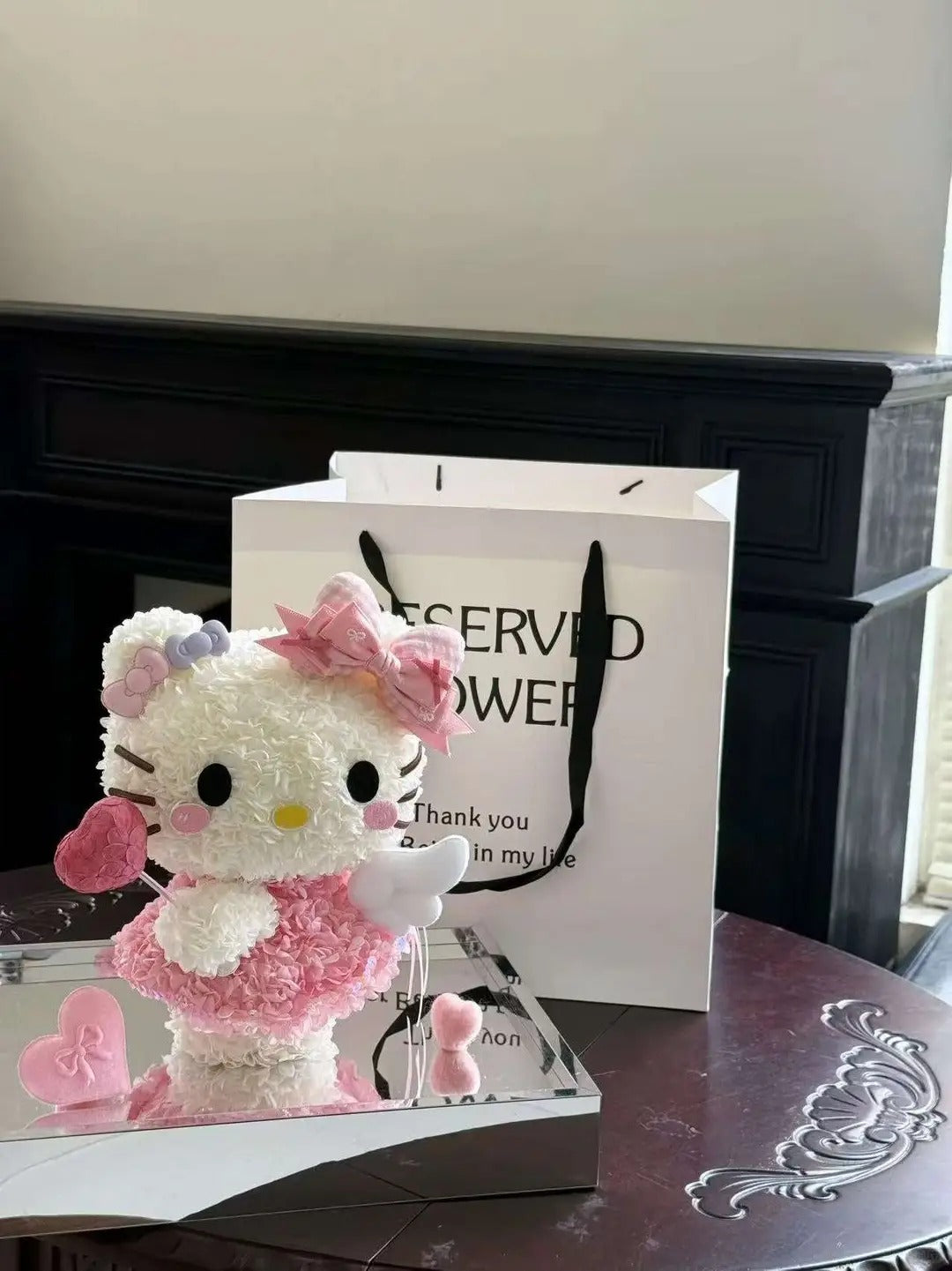 Preserved Rose Flower Box - KT Bear/KT Fairy Wand/StellaLou/ShellyMay/Cinnamon Dog Flower Box