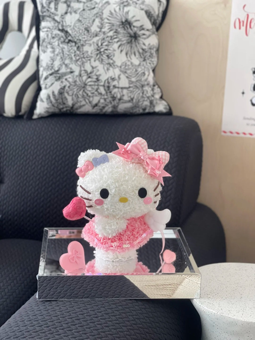 Preserved Rose Flower Box - KT Bear/KT Fairy Wand/StellaLou/ShellyMay/Cinnamon Dog Flower Box